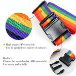 PALAY Luggage Straps Set for Suitcases featuring Quick Release Buckle and Adjustable 2m Length | 2 Pack Black Polypropylene Belts