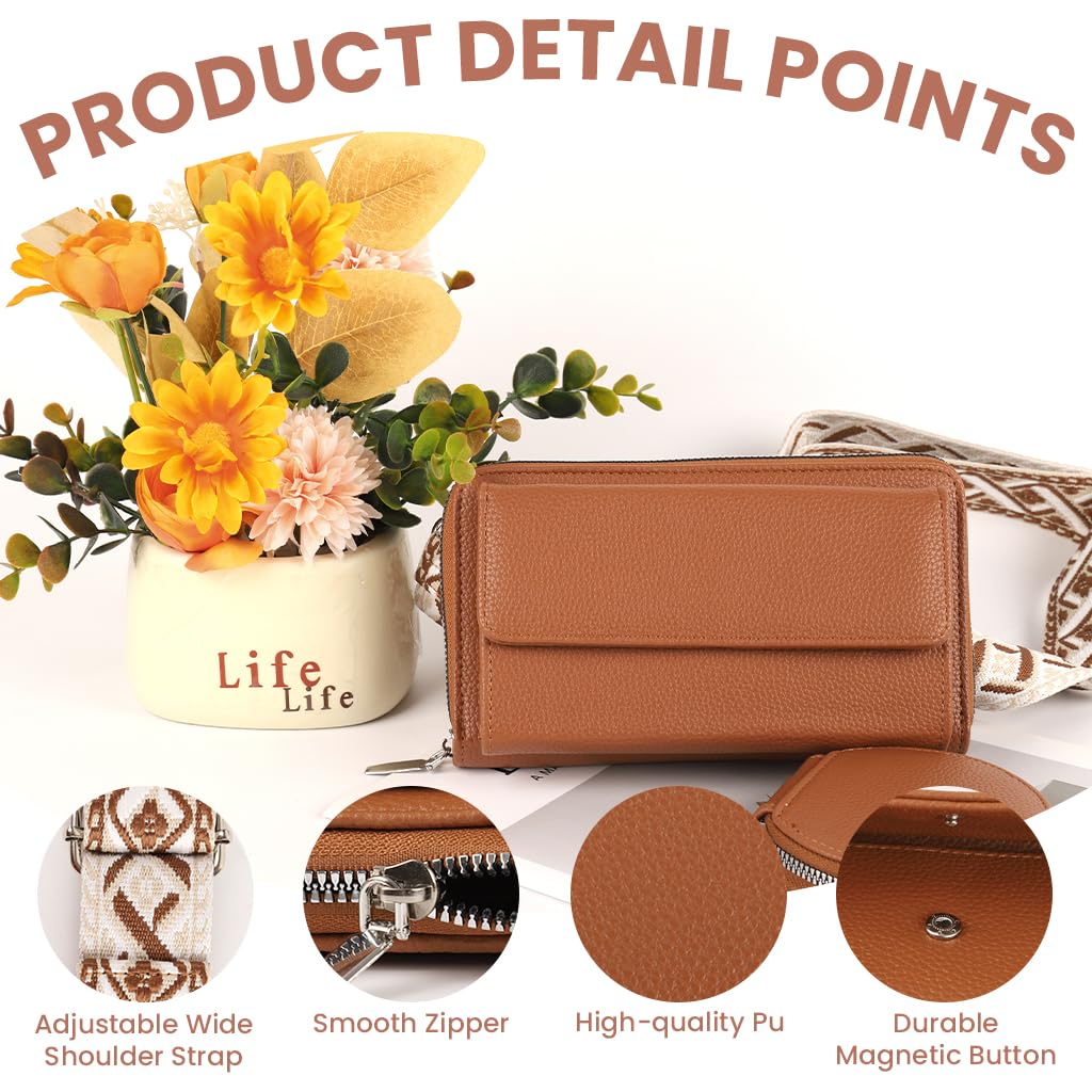 PALAY Crossbody Bag for Women featuring Adjustable Nylon Strap & PU Leather Design | Compact Phone and Card Organizer