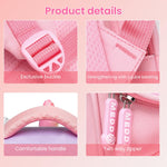 PALAY School Backpack for Girls with 28×19×39cm Multi Compartment Design and Ergonomic Back | Waterproof Oxford Cloth Pink Bag for Kids 6–12 Years