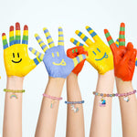 PALAY Unicorn Bracelet for Kids with 9 Crystal Beaded Designs featuring Cute Unicorn & Rainbow Charms