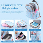 PALAY School Bag for Women featuring Multi Layer Storage and Waterproof Oxford Fabric | Casual Travel Set
