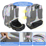 PALAY School Bag Trolley Rolling Backpack for Kids featuring 6 Wheels and Detachable Stand | Ideal for Elementary and Middle School