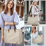 PALAY Tote Bag for Women 16.5 in Large Handbag with Removable Strap & Waterproof Oxford Fabric | Ideal for Office and Daily Use