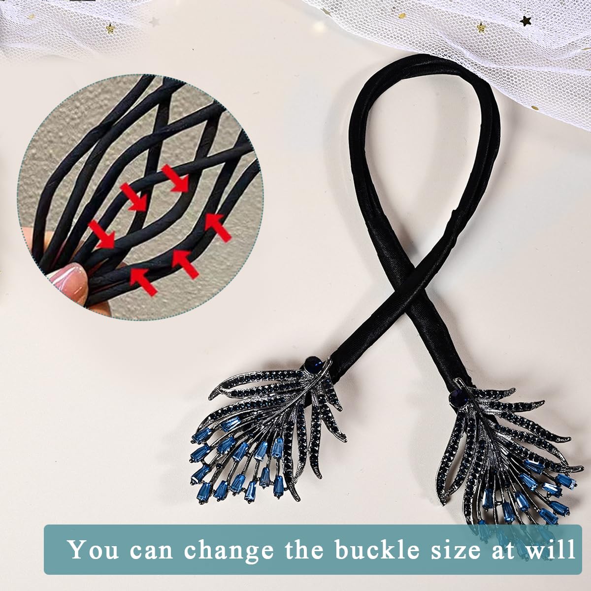 PALAY Hair Bun Maker for Women with Hidden Wire and Red Pearl Flower Clips | Party & Daily Styling