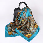 PALAY Silk Scarf for Women 6PCS 35x35 in Square Satin Set with Fashion Print | Gift Idea