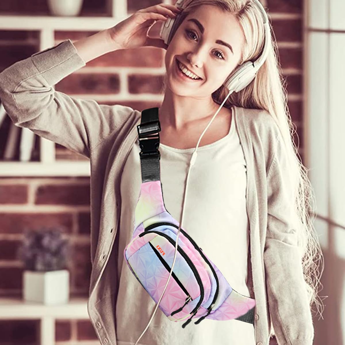 PALAY Waist Bag for Women with Three Zipper Pockets and Quick Release Buckle | Oxford Cloth Travel Fanny Pack