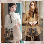 PALAY Crossbody Bucket Bag for Women with Two Adjustable Straps and PU Leather Design