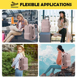 PALAY Travel Backpack for Women with Dual Handle and Shoe Compartment 29x14x44cm | Compact Laptop Bag