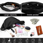 PALAY Crossbody Bag for Everyday Use with Adjustable Strap and Waterproof Nylon Style | Black