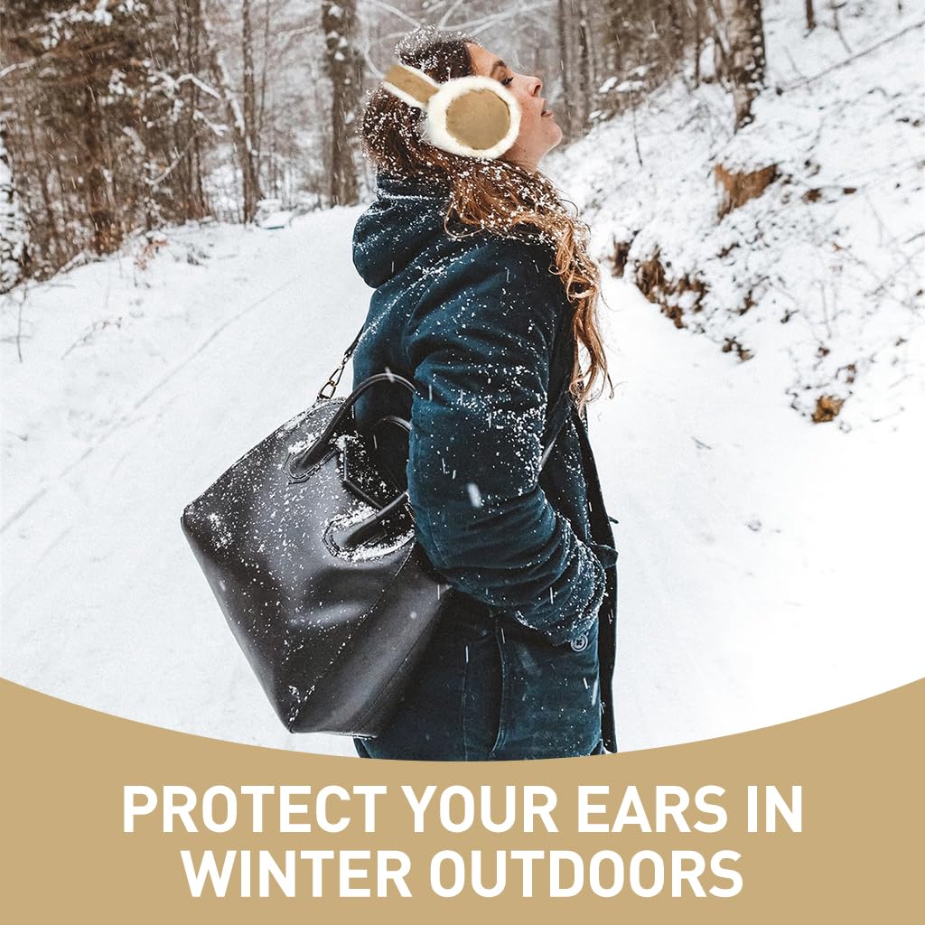 PALAY® Winter Ear Muff Thermal Plush Women Ear Muff Stylish Outdoor Winter Ear Muffs Cute Winter Ear Muff for Women Winter Gift for Girls