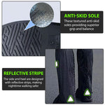 PALAY Waterproof Shoe Covers for Outdoor Activities with Zip-up Calf-length Design | 3 Pack PVC Anti-skid Sole