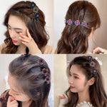 PALAY Hair Braid Accessories for Stylish Hairstyles with Metal Spring Clamps | 4 Pcs Set