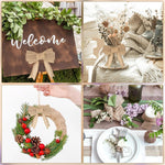 PALAY Jute Rope Burlap Ribbon for Craft and Gift Wrapping featuring Woven Jute Fiber 13.12ft Rolls | Natural Fabric Wedding Decorations