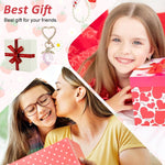 PALAY Strawberry Keychain for Girls featuring Heart Shape Carabiner and Acrylic Beads | 2Pcs Bag Charm Gift