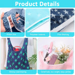 PALAY Reusable Grocery Bags for Shopping with Reinforced Handles 48x32cm | Set of 6 Foldable Oxford Cloth Totes