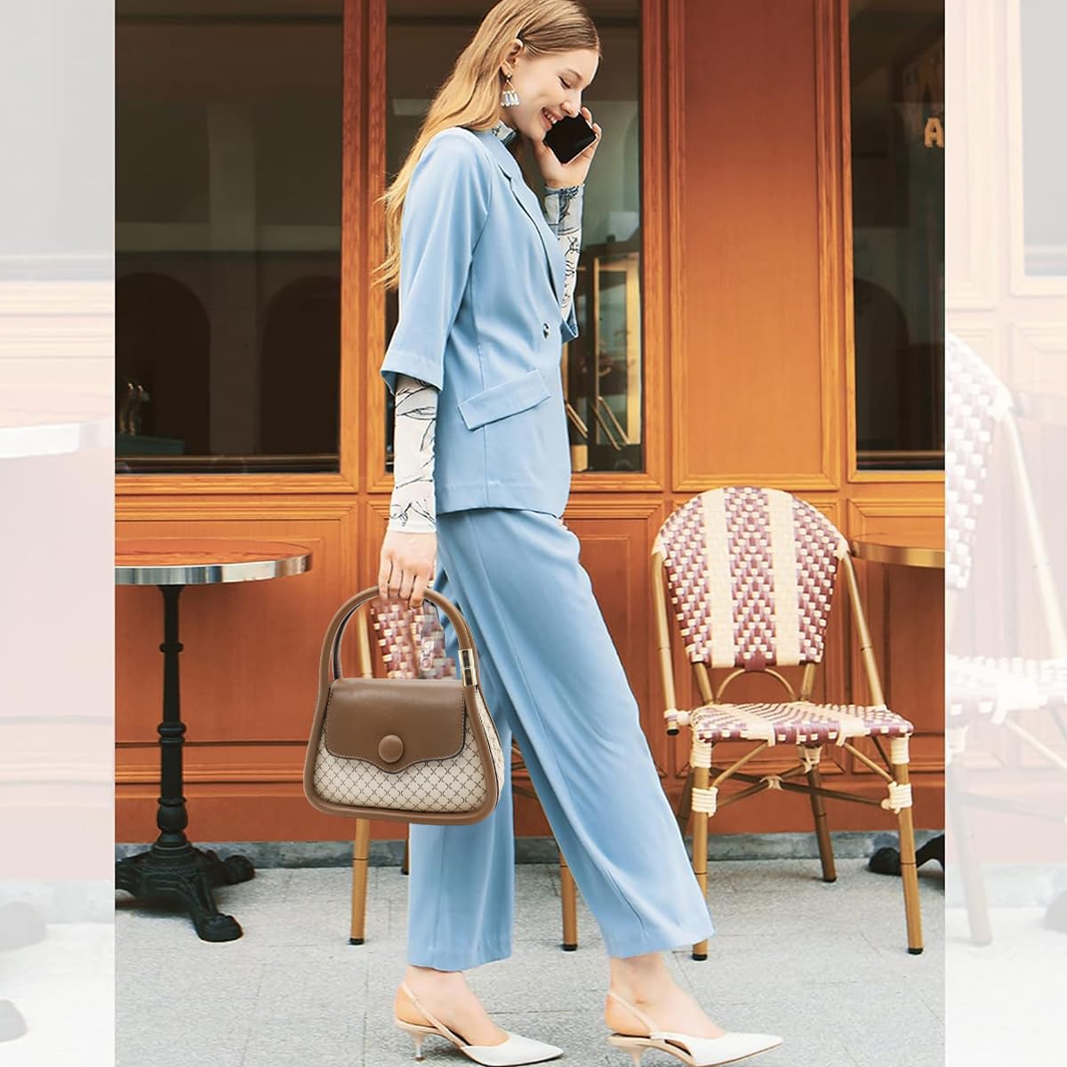 PALAY Crossbody Bag for Women with Adjustable Shoulder Belt 21x10x13cm PU Leather | Fashion Sling Handbag