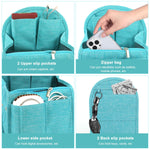 PALAY Folding Backpack Insert Organizer for Travel and Gym with Multi Compartments | Felt Divider for Bags and Luggage