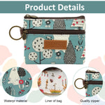 PALAY Coin Bag for Daily Essentials with Double Layer Zippers and Carabiner Clip | 12x10cm Polyester Pouch for Women and Girls