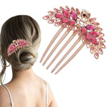 PALAY Hair Comb Clip for Women featuring 3.5×3.7 in Rhinestone Design | Bridal Bun Accessory