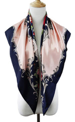 PALAY Satin Square Silk Like Hair Scarf for Women 35 x 35 in | Soft Polyester Wrap