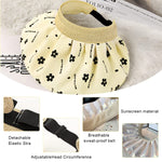 PALAY Sun Hat for Women with 5.12 in Wide Brim featuring Open Crown Straw Headband | UV Protection
