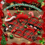 PALAY Christmas Headbands for Holiday Parties with Elf and Santa Designs 5Pcs Set