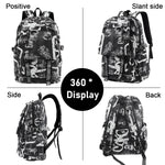 PALAY Travel Backpack for School and Outdoor Trips with Graffiti Print | Black Nylon Laptop Bag