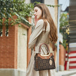 PALAY Women Handbag for Casual and Evening Use with Zip Up Closure and 25x12x20cm PU Design
