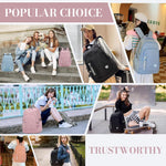 PALAY School Bag for Girls with 3 Zipper Compartments and Waterproof Nylon | Purple Backpack