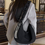 PALAY Crossbody Bags for Daily Use with Dual Zipper Design 35x12x22cm | Soft Nylon