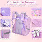 PALAY Unicorn Backpack for Girls with 31×21×41 cm Large Capacity | Cute Purple School Bag