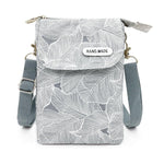 PALAY Women Purse Bag for Casual Use with Adjustable Strap featuring 13.5x19.5cm Canvas Design | Gray Crossbody