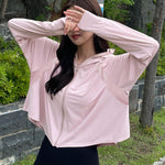 PALAY Women's Sun Protection Jacket with SPF 50+ Wide Brim Hat and Face Mask | Lightweight Nylon Outdoor Hoodie