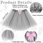 PALAY Animal Tutu Skirt Costume Set for Kids with Cow Ears Tail and Bow Tie | Halloween Dress‑Up