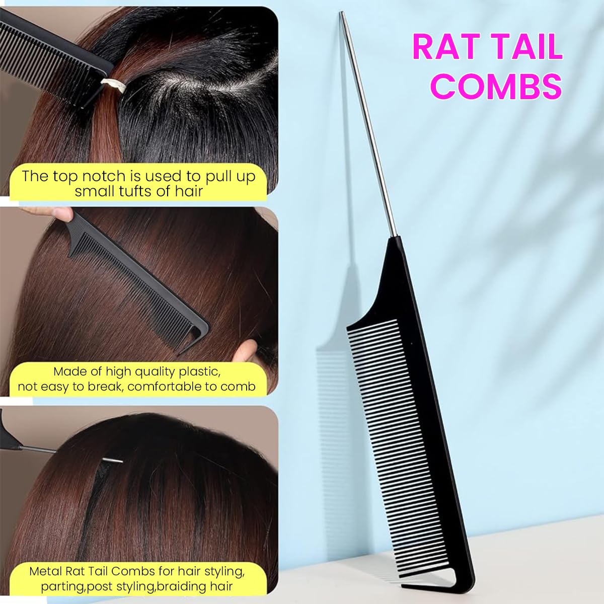 PALAY Hair Elastics Rubber Bands for Women and Girls featuring 2000pcs Colorful Set with Comb and Styling Tools | Ideal for Ponytails and Braids