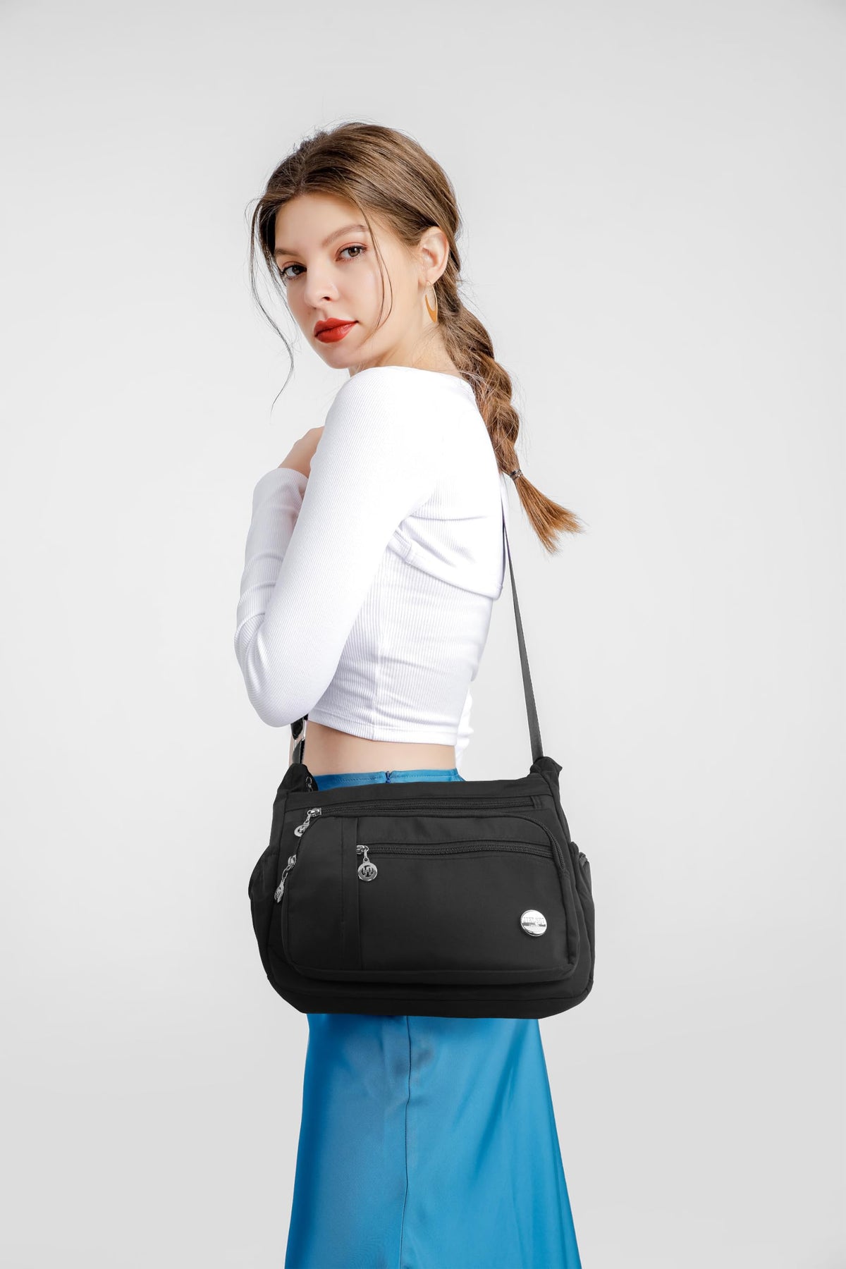 PALAY Women Shoulder Handbag for Everyday Use with Multiple Pockets and Adjustable Strap