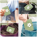 PALAY® Girls Wallet Women Wallet PU Leather Card Holder Girls Wallet Cute Flower Snap Button Wallet with Lovely Heart Shaped Photo Window Gift Wallet for Girls Christmas Gift, Green