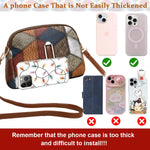 PALAY Women Crossbody Bag for Everyday Outfits with Dual Zipper Compartments and PU Leather | 7.4x2.7x5.5 in Retro Colorblock Style