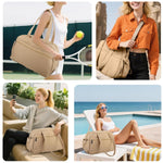 PALAY Gym Bag for Women with Wet Pocket 30×19×42 cm Water Resistant Nylon | Travel Duffle