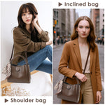 PALAY Fashion Women Handbag for Everyday Use featuring Classic Vintage Brown PU Tote | Versatile Crossbody Bag for Gift Occasions