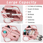 PALAY Women Satchel Handbag for Travel and Gym with Shoes Compartment and Waterproof Oxford Fabric 41x21x25cm