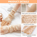 PALAY Arm Sleeves for Women featuring 46cm Stretch Lace with Anti Slip Ends & UV Protection