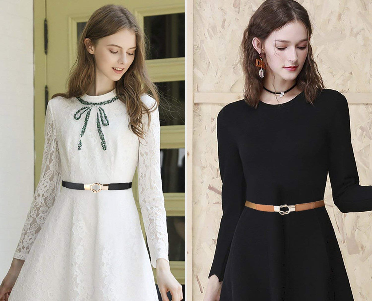 PALAY® Women Elastic Waist Belt Long Belt Waist Cinch Belt for Women Accessories?85cm?