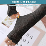 PALAY Arm Sleeves for Daily Use with Anti Slip Design and 46cm Stretch Lace | UV Protection