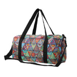 PALAY Sports Gym Bag for Travel and Workouts with Dual Zipper and 17.6x9x9 in Storage | Nylon Mandala Design