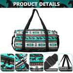 PALAY Gym Bag for Travel and Workouts with Dual Zipper 17.6x9x9 in Nylon | Green Weekender