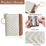 PALAY Card Holder for Women with RFID Blocking and Metal Zipper | 10x2x8cm PU Wallet