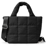 PALAY® Tote Bag for Woman Small Puffer Crossbody Bag for Women Quilted Lightweight Nylon Puffy Shoulder Handbag with Adjustable Strap
