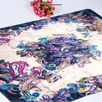 PALAY Women’s Satin Square Scarfs Set for Hair and Neck | 27x27 & 35x35 in Silk Feel