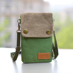 PALAY Phone Sling Bag for Daily Use with Multi Layer Pouches and Detachable Strap | Canvas 19×12cm Crossbody